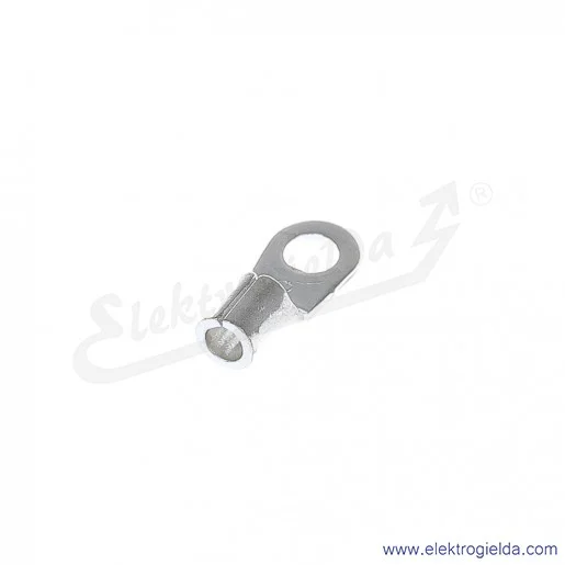 Końcówka oczkowa 2,5/3 wykonana z blachy miedzianej cynowanej galwanicznie Końcówka oczkowa 2,5/3 wykonana z blachy miedzianej cynowanej galwanicznie