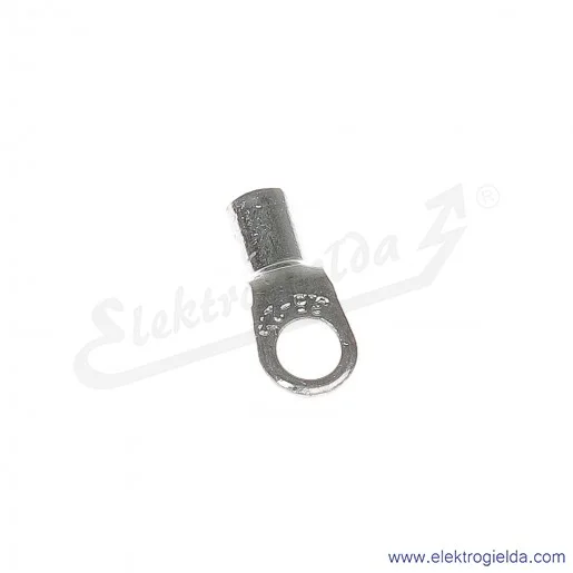 Końcówka oczkowa 2,5/3,5 wykonana z blachy miedzianej cynowanej galwanicznie Końcówka oczkowa 2,5/3,5 wykonana z blachy miedzianej cynowanej galwanicznie