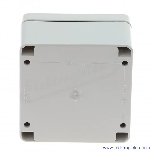 Obudowa PC 080806 80x82x55 pokrywa szara IP66/IP67 Obudowa PC 080806 80x82x55 pokrywa szara IP66/IP67