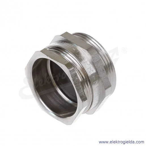 Dławnica mosiężna E03DK-03010100701, MDW 29, do przewodów 18-25mm, PG29, pod klucz 37 Dławnica mosiężna E03DK-03010100701, MDW 29, do przewodów 18-25mm, PG29, pod klucz 37