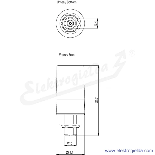 Rysunek wymiarowy Rysunek wymiarowy