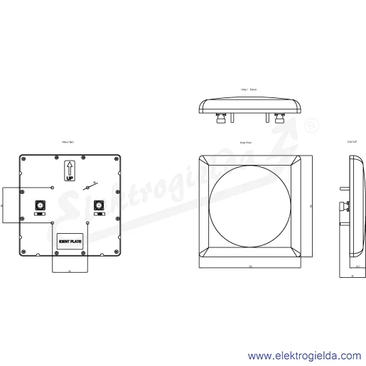 Rysunek wymiarowy Rysunek wymiarowy