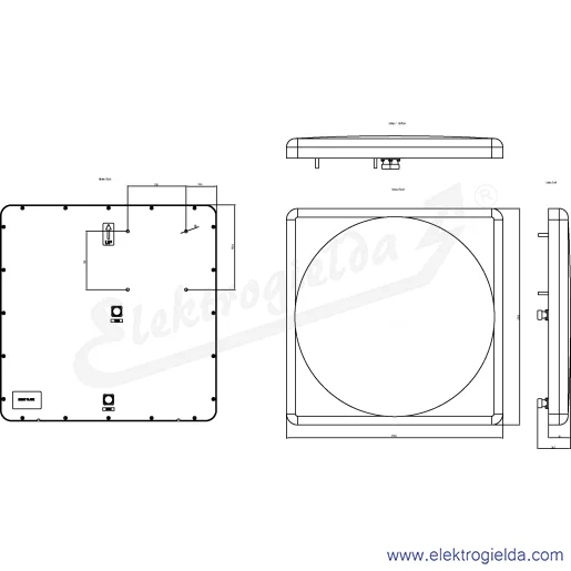 Rysunek wymiarowy Rysunek wymiarowy