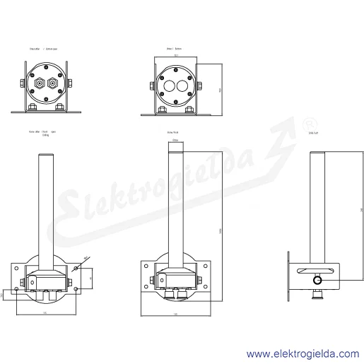 Rysunek wymiarowy Rysunek wymiarowy