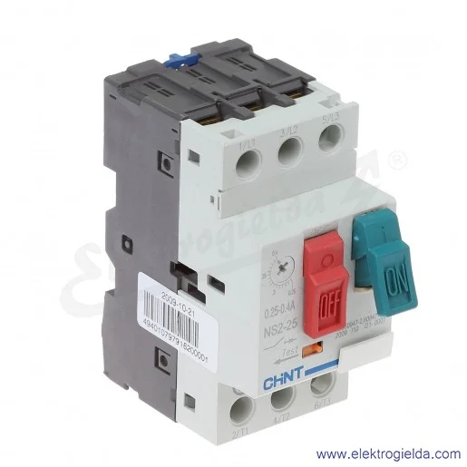 Wyłącznik silnikowy 981827, NS2-25 0.25-0.4A Wyłącznik silnikowy 981827, NS2-25 0.25-0.4A