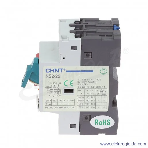 Wyłącznik silnikowy 981827, NS2-25 0.25-0.4A Wyłącznik silnikowy 981827, NS2-25 0.25-0.4A