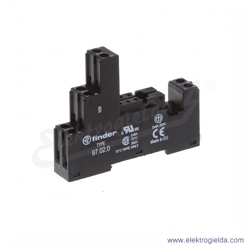 97.02.0 SPA Gniazdo do przekaźników 46.52 97.02.0 SPA Gniazdo do przekaźników 46.52