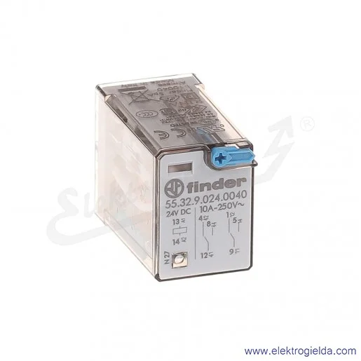 Przekaźnik elektromagnetyczny 55.32.9.024.0040 2P 24V DC Przekaźnik elektromagnetyczny 55.32.9.024.0040 2P 24V DC
