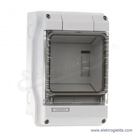 Rozdzielnica KV 1504 natynkowa, 1x4 moduły, IP 54, z zaciskami bezśrubowymi Fixconnect Rozdzielnica KV 1504 natynkowa, 1x4 moduły, IP 54, z zaciskami bezśrubowymi Fixconnect