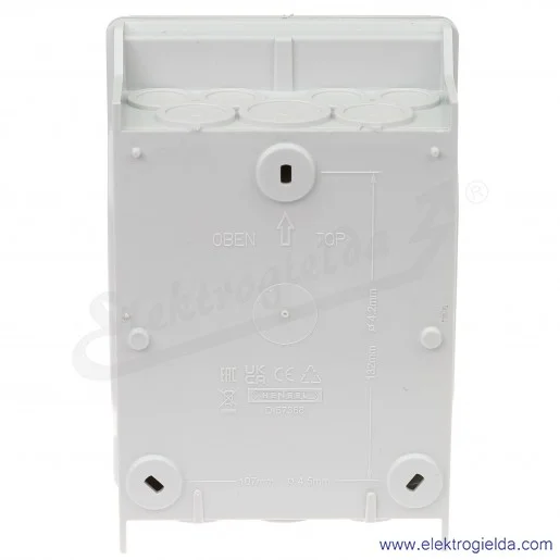 Rozdzielnica KV 1506 natynkowa, 1x6 modułów, IP 54, z zaciskami bezśrubowymi Fixconnect Rozdzielnica KV 1506 natynkowa, 1x6 modułów, IP 54, z zaciskami bezśrubowymi Fixconnect