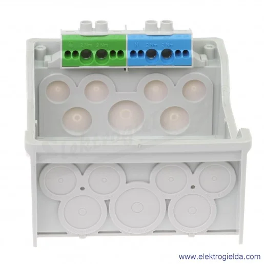 Rozdzielnica KV 1506 natynkowa, 1x6 modułów, IP 54, z zaciskami bezśrubowymi Fixconnect Rozdzielnica KV 1506 natynkowa, 1x6 modułów, IP 54, z zaciskami bezśrubowymi Fixconnect