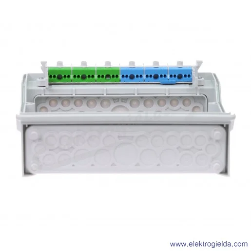 Rozdzielnica KV 1512 natynkowa, 1x12 modułów, IP 54, z zaciskami bezśrubowymi Fixconnect Rozdzielnica KV 1512 natynkowa, 1x12 modułów, IP 54, z zaciskami bezśrubowymi Fixconnect