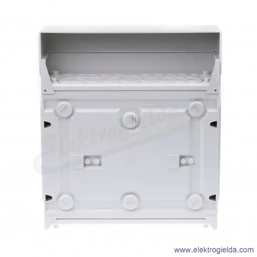 Rozdzielnica KV 9112 Z natynkowa, 1x12 modułów, IP 65, z zaciskami bezśrubowymi Fixconnect Rozdzielnica KV 9112 Z natynkowa, 1x12 modułów, IP 65, z zaciskami bezśrubowymi Fixconnect