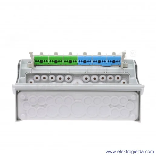 Rozdzielnica KV 9112 Z natynkowa, 1x12 modułów, IP 65, z zaciskami bezśrubowymi Fixconnect Rozdzielnica KV 9112 Z natynkowa, 1x12 modułów, IP 65, z zaciskami bezśrubowymi Fixconnect