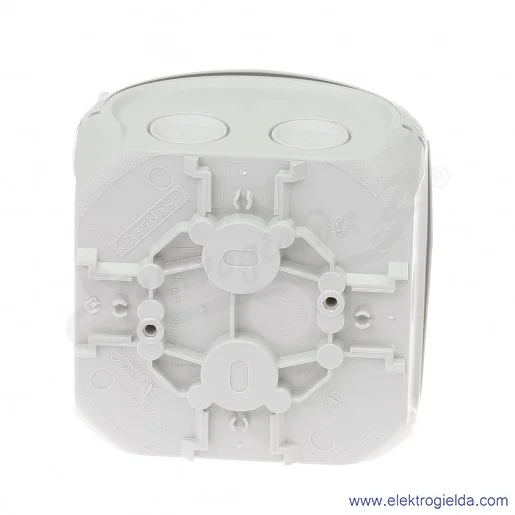 Puszka odgałęźna DK 0200 GZ szara, IP 66, 93x93x62mm, z dławnicami membranowymi, bez zacisków Puszka odgałęźna DK 0200 GZ szara, IP 66, 93x93x62mm, z dławnicami membranowymi, bez zacisków