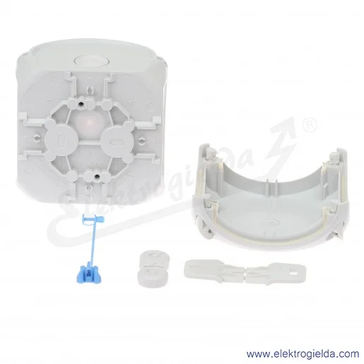 Puszka odgałęźna DK 0200 GZ szara, IP 66, 93x93x62mm, z dławnicami membranowymi, bez zacisków Puszka odgałęźna DK 0200 GZ szara, IP 66, 93x93x62mm, z dławnicami membranowymi, bez zacisków