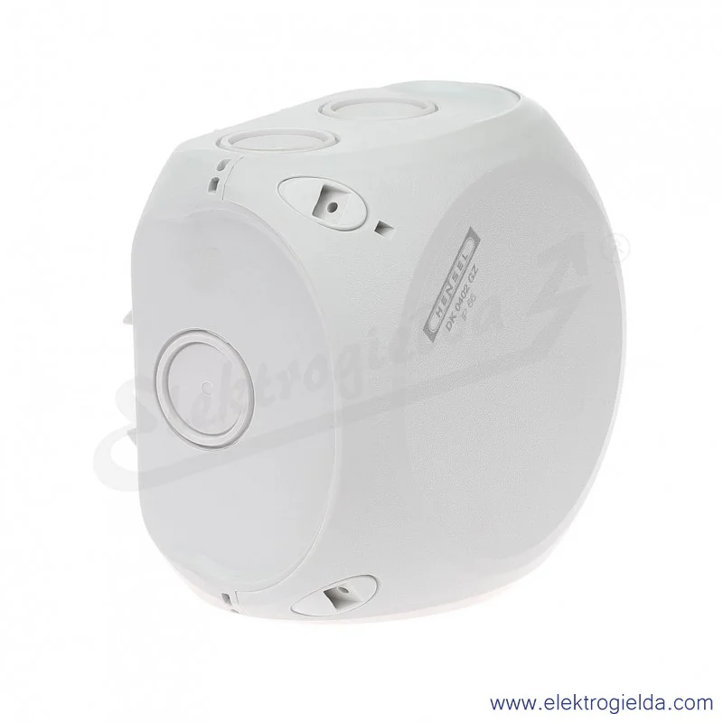 Puszka odgałęźna DK 0402 GZ szara, IP 66 104x104x70mm, z dławnicami membranowymi, zaciskami 5x2,5mm2 Puszka odgałęźna DK 0402 GZ szara, IP 66 104x104x70mm, z dławnicami membranowymi, zaciskami 5x2,5mm2