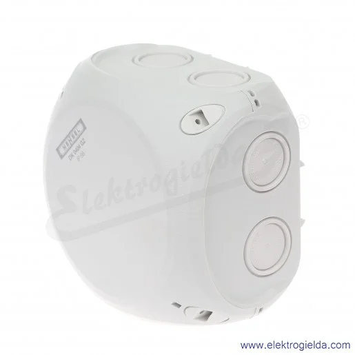 Puszka odgałęźna DK 0404 GZ szara, IP 66, 104x104x70 mm, z dławnicami membranowymi, zaciskami 5x4mm2 Puszka odgałęźna DK 0404 GZ szara, IP 66, 104x104x70 mm, z dławnicami membranowymi, zaciskami 5x4mm2