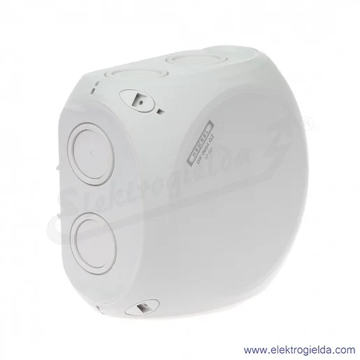 Puszka odgałęźna DK 0604 GZ szara, IP 66, 130x130x77 mm, z dławnicami membranowymi, zaciskami 5x4mm2 Puszka odgałęźna DK 0604 GZ szara, IP 66, 130x130x77 mm, z dławnicami membranowymi, zaciskami 5x4mm2
