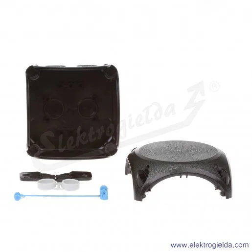 Puszka natynkowa KF 0200 B czarna, IP 66/IP 67, 93x93x62, odgałęźna, bez zacisków Puszka natynkowa KF 0200 B czarna, IP 66/IP 67, 93x93x62, odgałęźna, bez zacisków