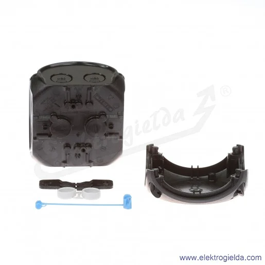 Puszka natynkowa KF 0200 B czarna, IP 66/IP 67, 93x93x62, odgałęźna, bez zacisków Puszka natynkowa KF 0200 B czarna, IP 66/IP 67, 93x93x62, odgałęźna, bez zacisków