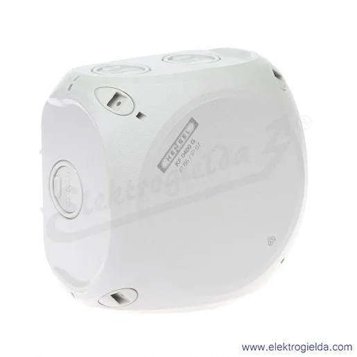 Puszka natynkowa KF 0400 G szara, IP 66/IP 67, 104x104x70, odgałęźna, bez zacisków Puszka natynkowa KF 0400 G szara, IP 66/IP 67, 104x104x70, odgałęźna, bez zacisków