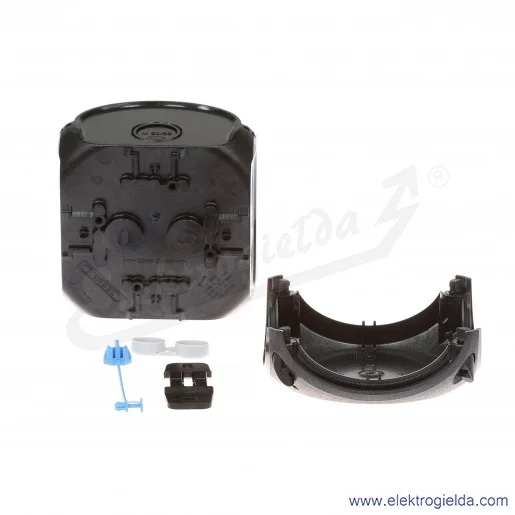 Puszka natynkowa KF 0400 B czarna, IP 66/IP 67, 104x104x70, odgałęźna, bez zacisków Puszka natynkowa KF 0400 B czarna, IP 66/IP 67, 104x104x70, odgałęźna, bez zacisków