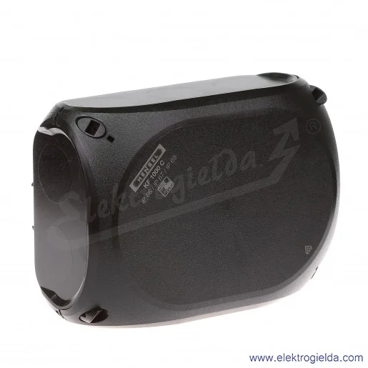 Puszka natynkowa KF 1000 C czarna, IP 66/IP 67, 180x130x77, odgałęźna, bez przetłoczeń, bez zacisków Puszka natynkowa KF 1000 C czarna, IP 66/IP 67, 180x130x77, odgałęźna, bez przetłoczeń, bez zacisków