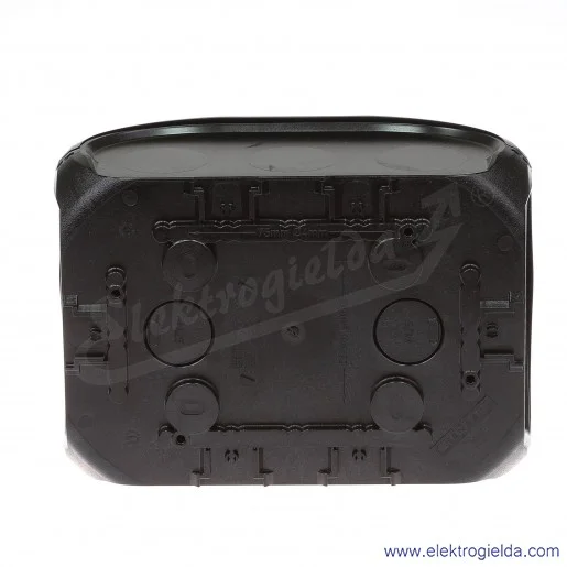 Puszka natynkowa KF 1000 C czarna, IP 66/IP 67, 180x130x77, odgałęźna, bez przetłoczeń, bez zacisków Puszka natynkowa KF 1000 C czarna, IP 66/IP 67, 180x130x77, odgałęźna, bez przetłoczeń, bez zacisków