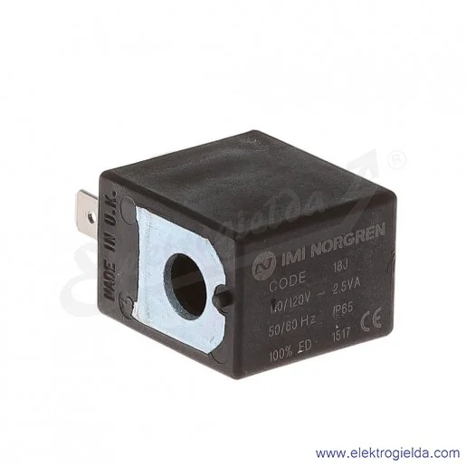 Cewka QM/48/18J/21/ 110VAC do rozdzielaczy z serii V51...V53, do wtyczki 22mm Cewka QM/48/18J/21/ 110VAC do rozdzielaczy z serii V51...V53, do wtyczki 22mm