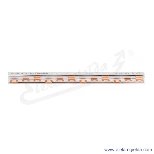 Szyna łączeniowa F2.0080 S-12/10W 3F 10mm2 widełkowa, do 63A 1kV Szyna łączeniowa F2.0080 S-12/10W 3F 10mm2 widełkowa, do 63A 1kV