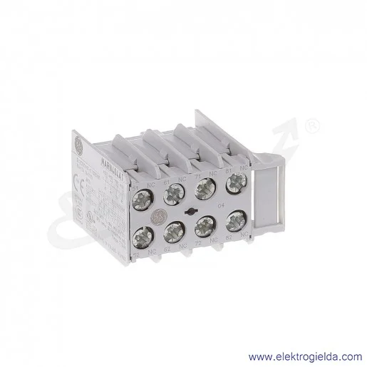 Blok styków pomocniczych MARN404AT czołowe 4NC Blok styków pomocniczych MARN404AT czołowe 4NC