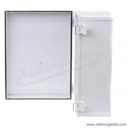 Szafka CAB ABS 403018 G 400x300x180, drzwi szare zamykane na klamry na dłuższym boku IP65 Szafka CAB ABS 403018 G 400x300x180, drzwi szare zamykane na klamry na dłuższym boku IP65