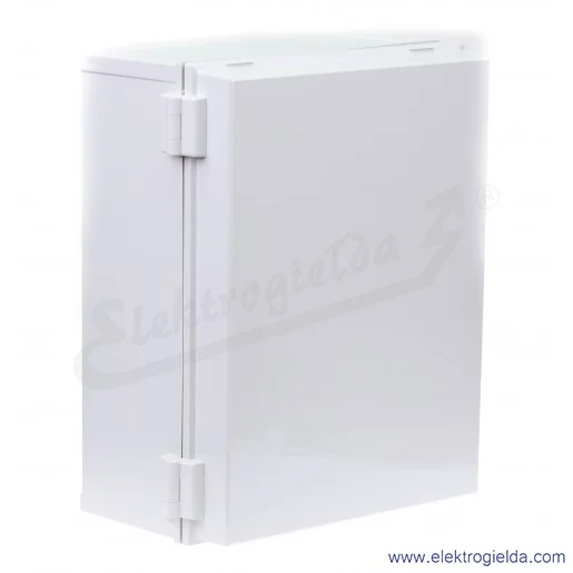 Szafka CAB PC 403018 G3B 400x300x180, drzwi szare zamykane na zamek na dłuższym boku IP65 Szafka CAB PC 403018 G3B 400x300x180, drzwi szare zamykane na zamek na dłuższym boku IP65