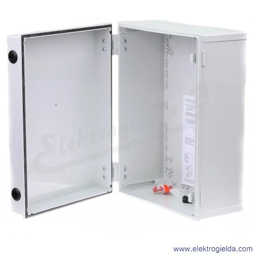 Szafka CAB PC 403018 G3B 400x300x180, drzwi szare zamykane na zamek na dłuższym boku IP65 Szafka CAB PC 403018 G3B 400x300x180, drzwi szare zamykane na zamek na dłuższym boku IP65