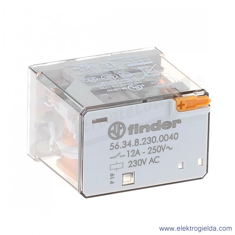 Przekaźnik elektromagnetyczny 56.34.8.230.0040 4P 230V AC Przekaźnik elektromagnetyczny 56.34.8.230.0040 4P 230V AC