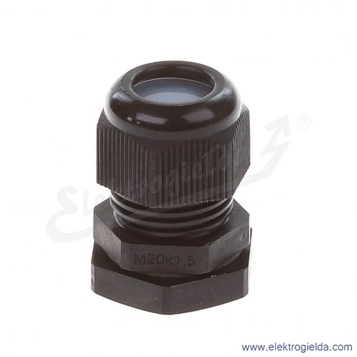 Dławnica ASS 20 skręcana IP 66/IP 67, M 20, śr. kabla: 5-13,5 mm, do inst. zewnętrznych, czarna Dławnica ASS 20 skręcana IP 66/IP 67, M 20, śr. kabla: 5-13,5 mm, do inst. zewnętrznych, czarna