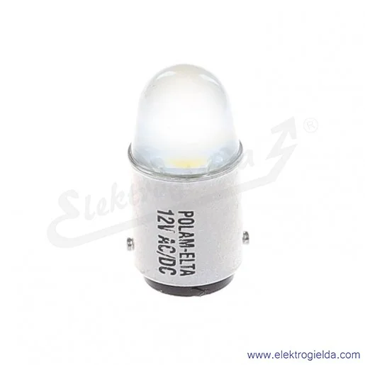 Żarówka LW-BA15D-12AC/DC biały LED 12VAC/DC Żarówka LW-BA15D-12AC/DC biały LED 12VAC/DC