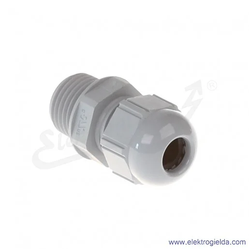 Dławik metryczny 53017010, ST M 16x1,5, szary (dłuższy gwint przyłączeniowy 12mm) Dławik metryczny 53017010, ST M 16x1,5, szary (dłuższy gwint przyłączeniowy 12mm)