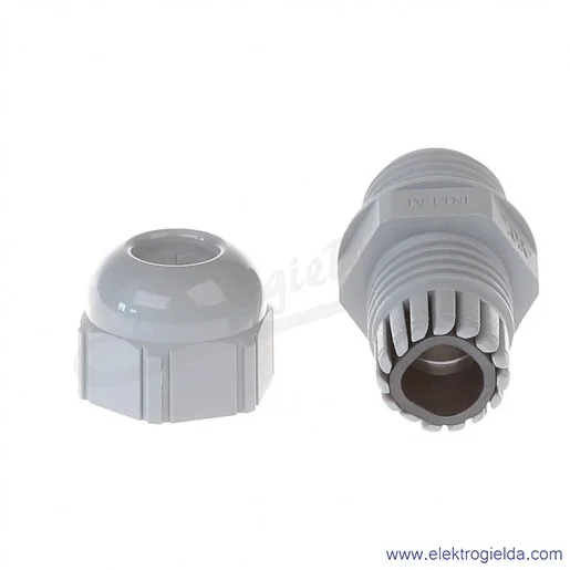 Dławik metryczny 53017010, ST M 16x1,5, szary (dłuższy gwint przyłączeniowy 12mm) Dławik metryczny 53017010, ST M 16x1,5, szary (dłuższy gwint przyłączeniowy 12mm)