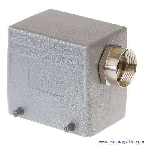 H-A 32 TS 21 Obudowa wtyczki boczna aluminiowa wkłady 2x16 pinów 16A 400V H-A 32 TS 21 Obudowa wtyczki boczna aluminiowa wkłady 2x16 pinów 16A 400V