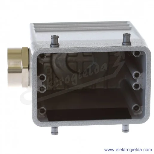 H-A 32 TS 21 Obudowa wtyczki boczna aluminiowa wkłady 2x16 pinów 16A 400V H-A 32 TS 21 Obudowa wtyczki boczna aluminiowa wkłady 2x16 pinów 16A 400V