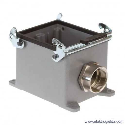 H-B 32 SGR M32 Obudowa gniazda cokołowa 2 klamry H-B 32 SGR M32 Obudowa gniazda cokołowa 2 klamry