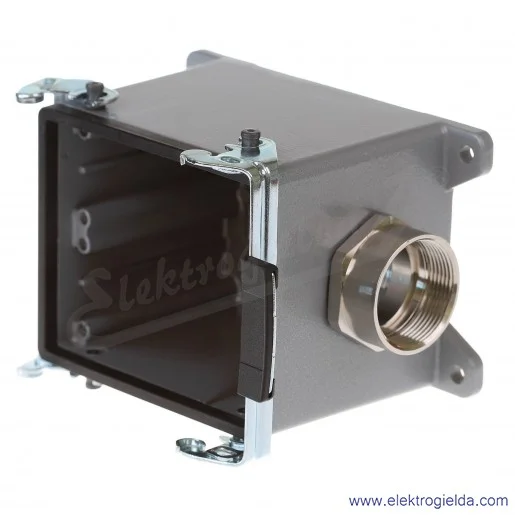 H-B 32 SGR M32 Obudowa gniazda cokołowa 2 klamry H-B 32 SGR M32 Obudowa gniazda cokołowa 2 klamry