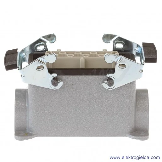 H-BE 16 BS SGR M25 EPIC KIT Obudowa gniazda cokołowa 2 klamry + wkład żeński H-BE 16 BS SGR M25 EPIC KIT Obudowa gniazda cokołowa 2 klamry + wkład żeński