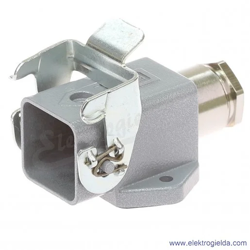 H-A 3 MAGSV 11 Obudowa gniazda cokołowa kątowa aluminiowa wkłady 4/5 pinów 10A 400V H-A 3 MAGSV 11 Obudowa gniazda cokołowa kątowa aluminiowa wkłady 4/5 pinów 10A 400V