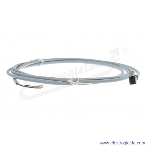 Kabel do czujnika UZZ80821D złącze M8 kątowe 4 pinowe, długość 2m Kabel do czujnika UZZ80821D złącze M8 kątowe 4 pinowe, długość 2m