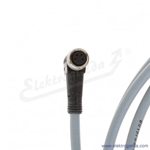 Kabel do czujnika UZZ80821D złącze M8 kątowe 4 pinowe, długość 2m Kabel do czujnika UZZ80821D złącze M8 kątowe 4 pinowe, długość 2m