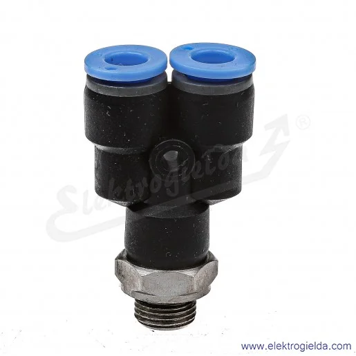 Trójnik z tworzywa typu Y G1/8 + 2x FI6 Trójnik z tworzywa typu Y G1/8 + 2x FI6