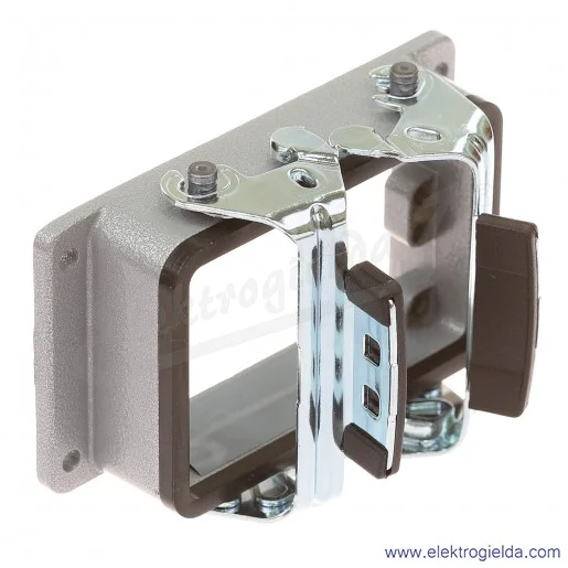 H-A 32 AG Obudowa gniazda pulpitowa aluminiowa wkłady 2x16 pinów 16A 400V H-A 32 AG Obudowa gniazda pulpitowa aluminiowa wkłady 2x16 pinów 16A 400V